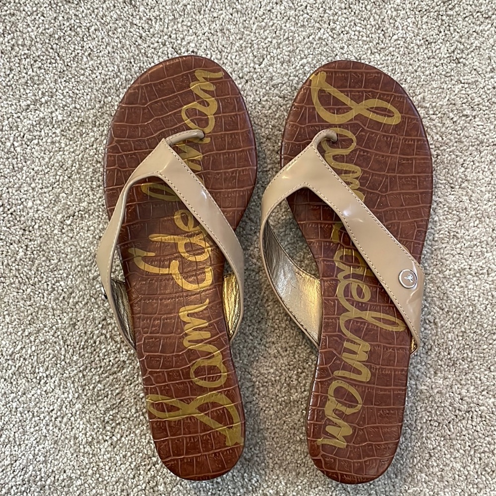 Sam Edelman mini wedge flip flops